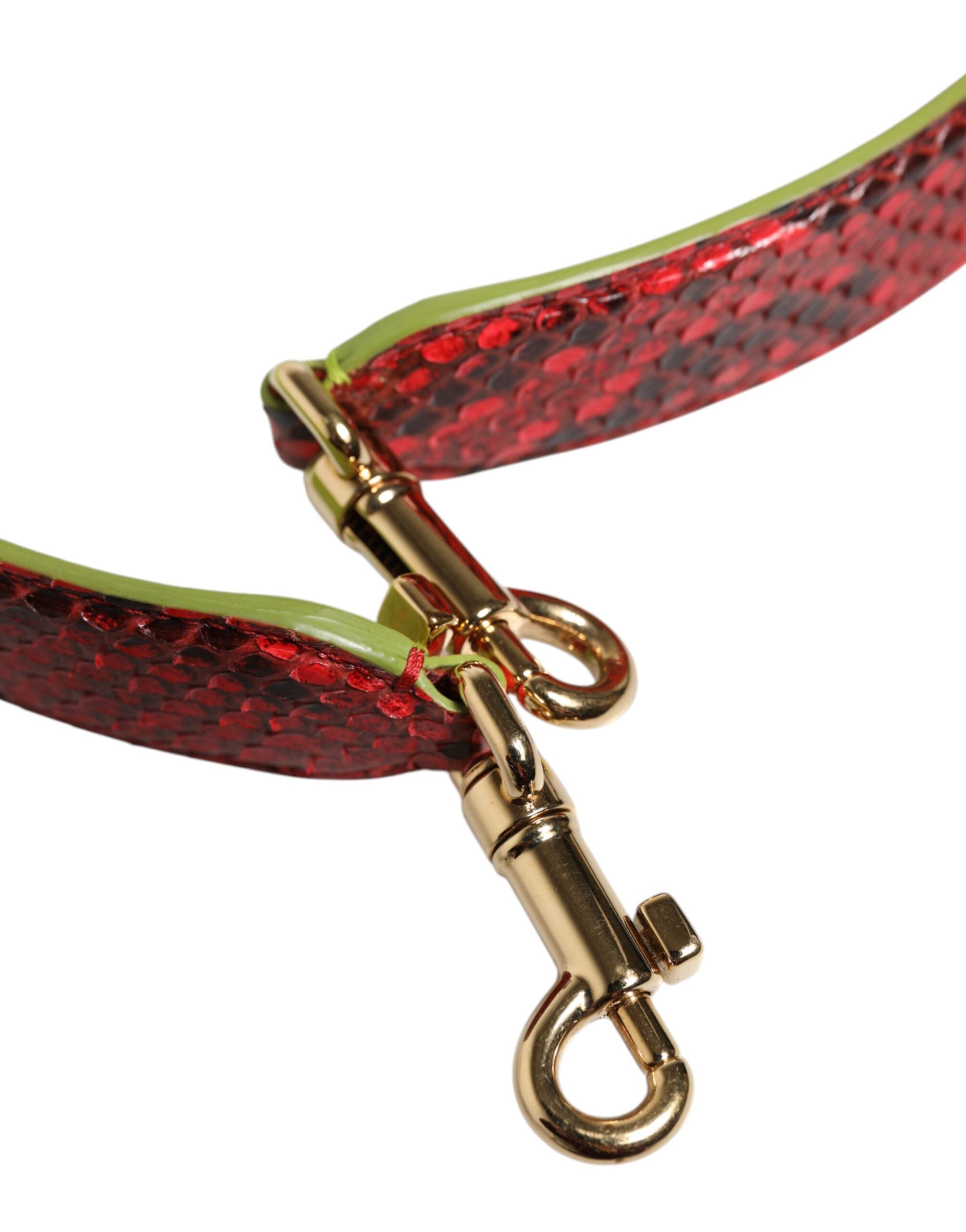 Dolce & Gabbana Red Exotic Leather Handbag Accessory Shoulder Women's Strap