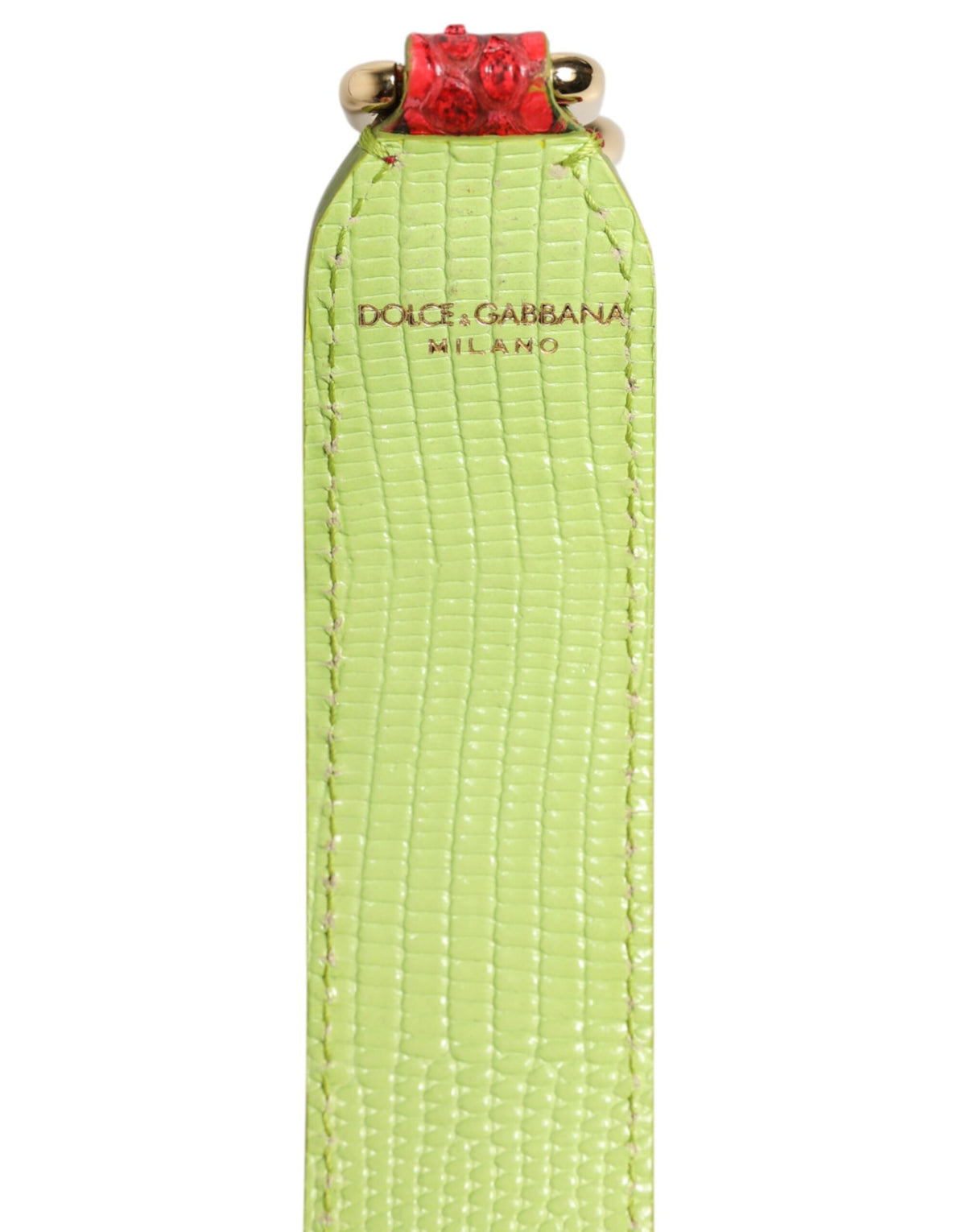Dolce & Gabbana Red Exotic Leather Handbag Accessory Shoulder Women's Strap
