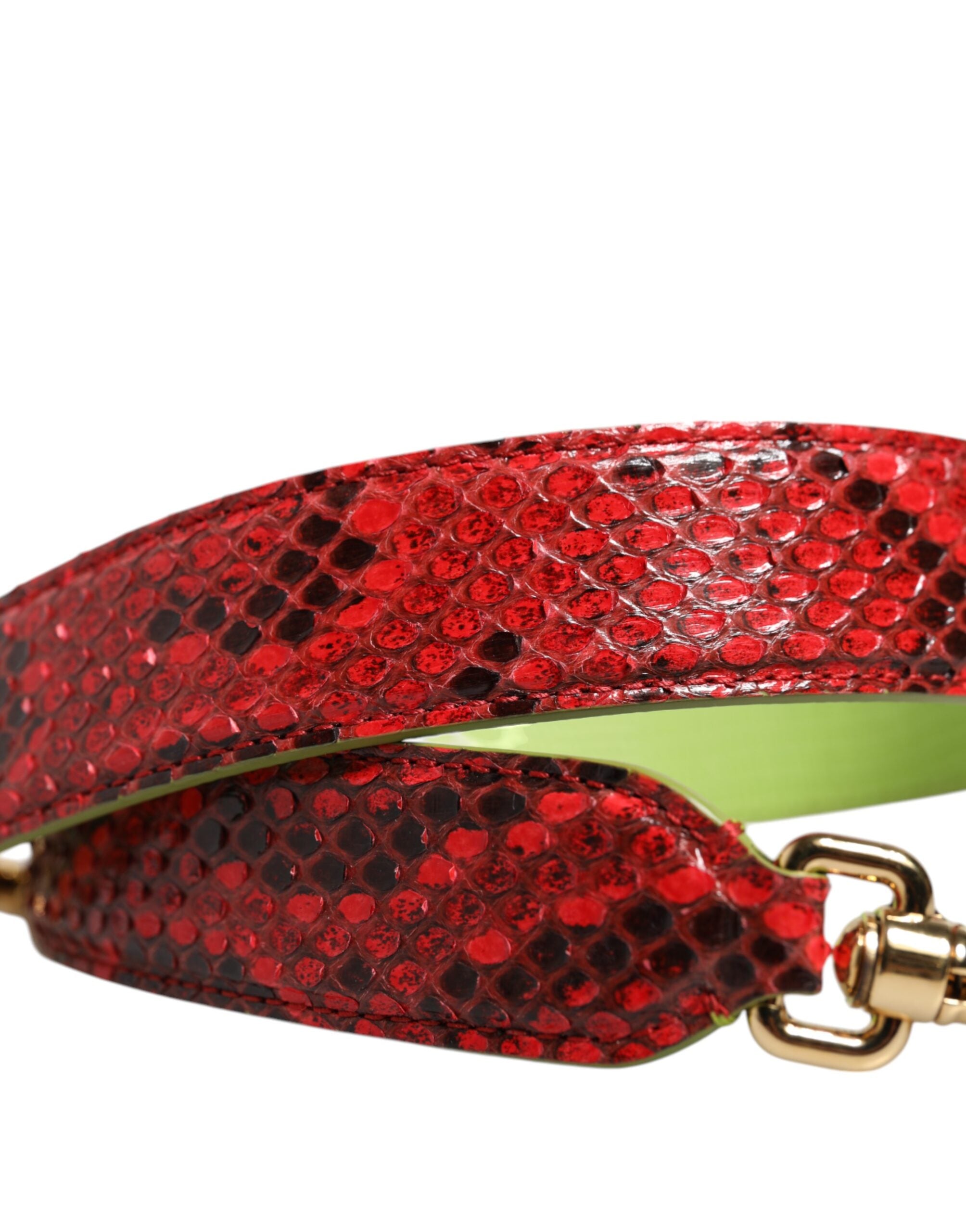 Dolce & Gabbana Red Exotic Leather Handbag Accessory Shoulder Women's Strap