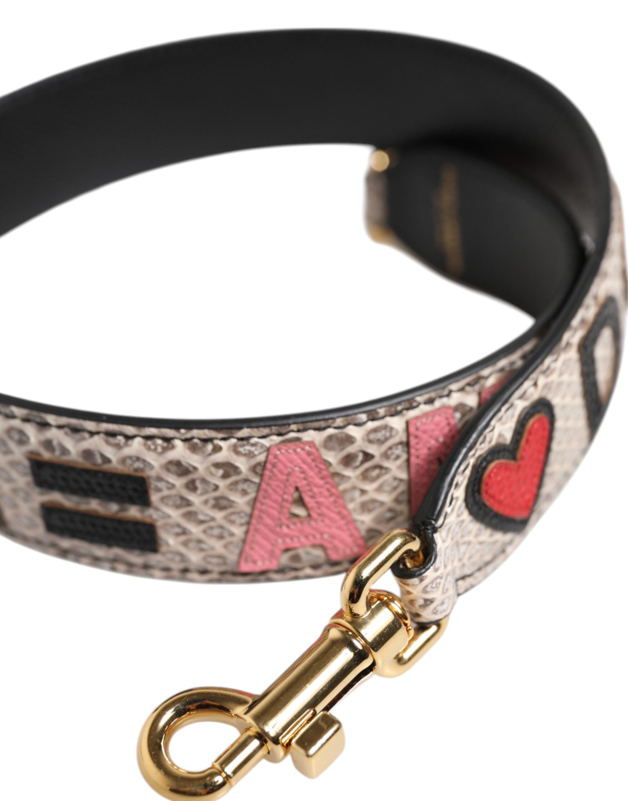 Dolce & Gabbana Multicolor DG AMORE Patch Bag Accessory Shoulder Women's Strap