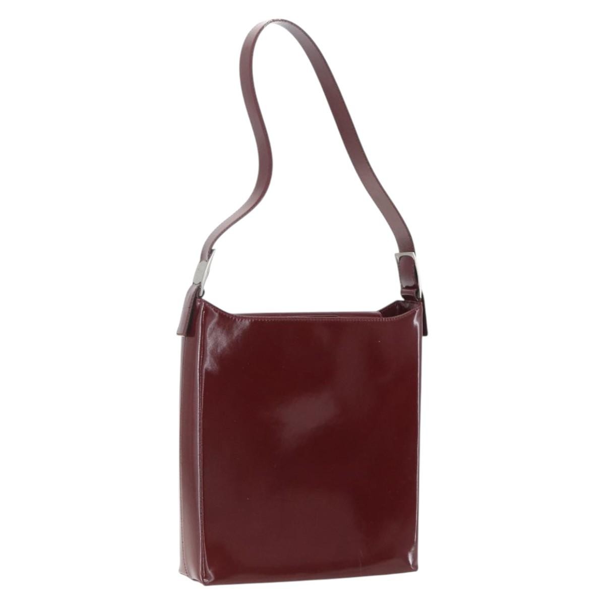 Salvatore Ferragamo Vala Patent Leather Red Patent_Leather Shoulder Bag Bag (Pre-Owned)