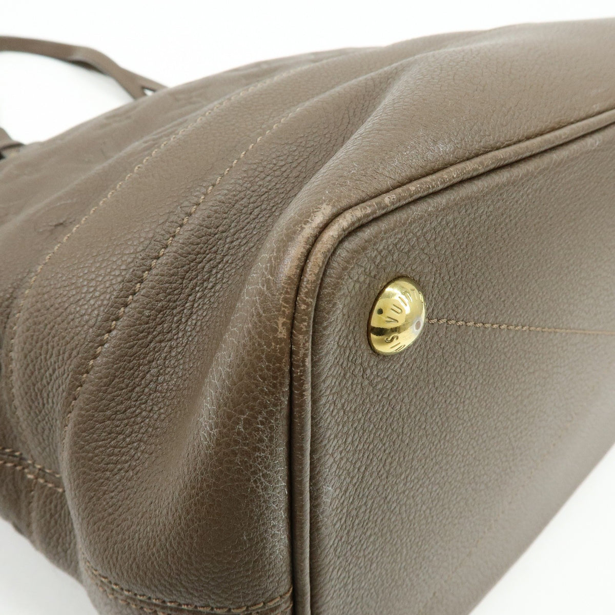 Louis Vuitton Citadine Monogram Empreinte Leather Brown Leather Handbag (Pre-Owned)