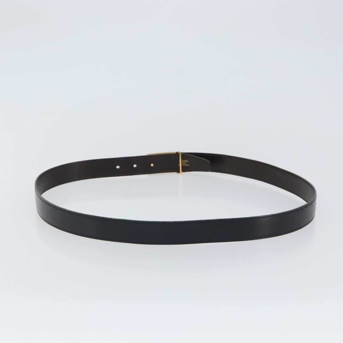 Hermes Buckle Belt Leather Black Leather Belts Accessory (Pre-Owned)