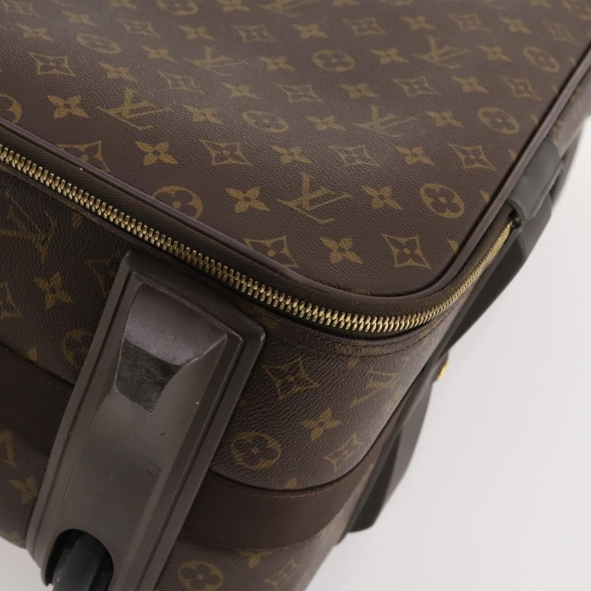 Louis Vuitton Pegase Luggage Monogram Canvas Brown Canvas Travel Bag Bag (Pre-Owned)