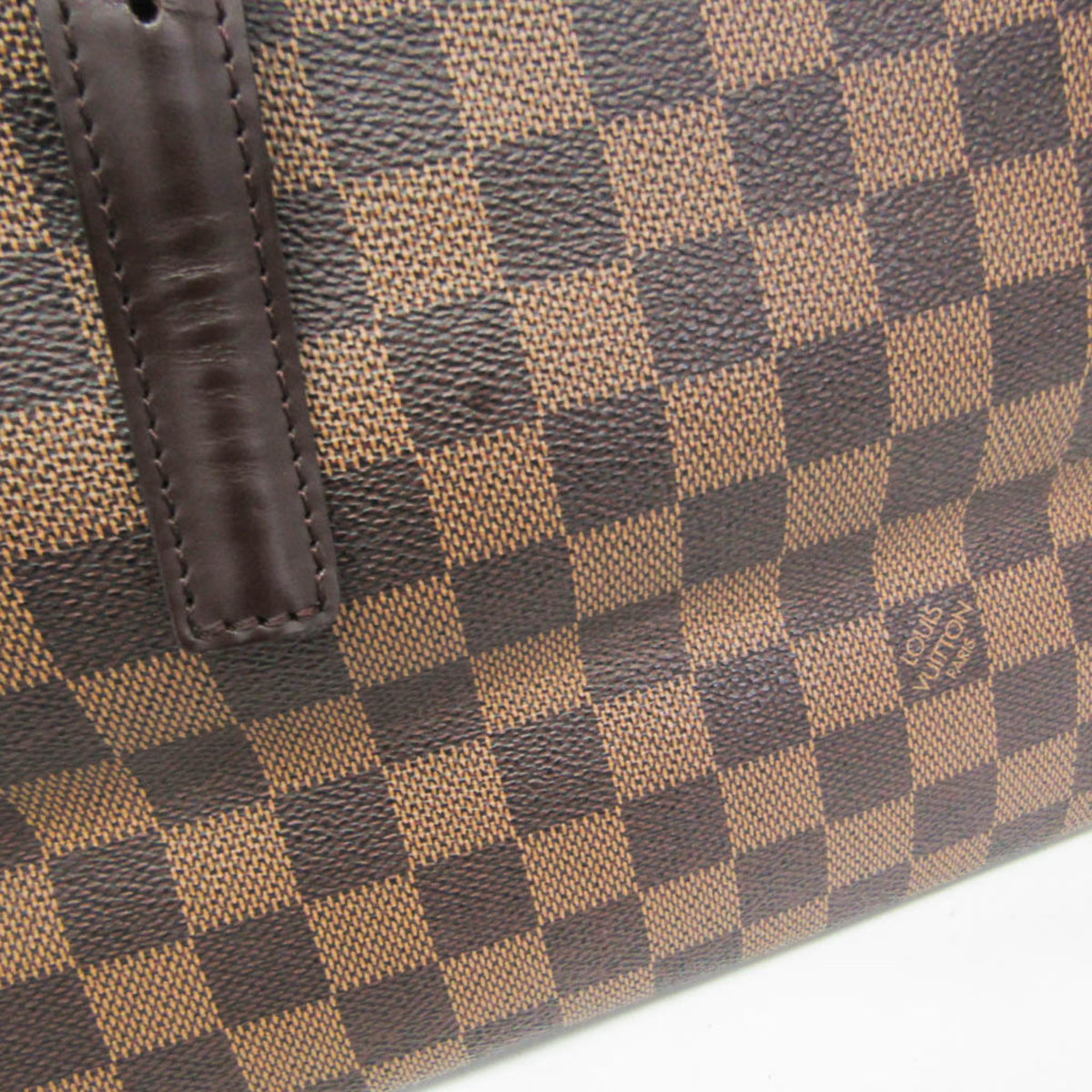 Louis Vuitton Chelsea Damier Ebene Brown Canvas Tote Bag Bag (Pre-Owned)