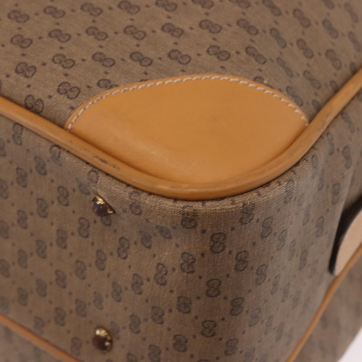 Gucci Micro Gg Canvas Canvas Beige Canvas Shoulder Bag Bag (Pre-Owned)