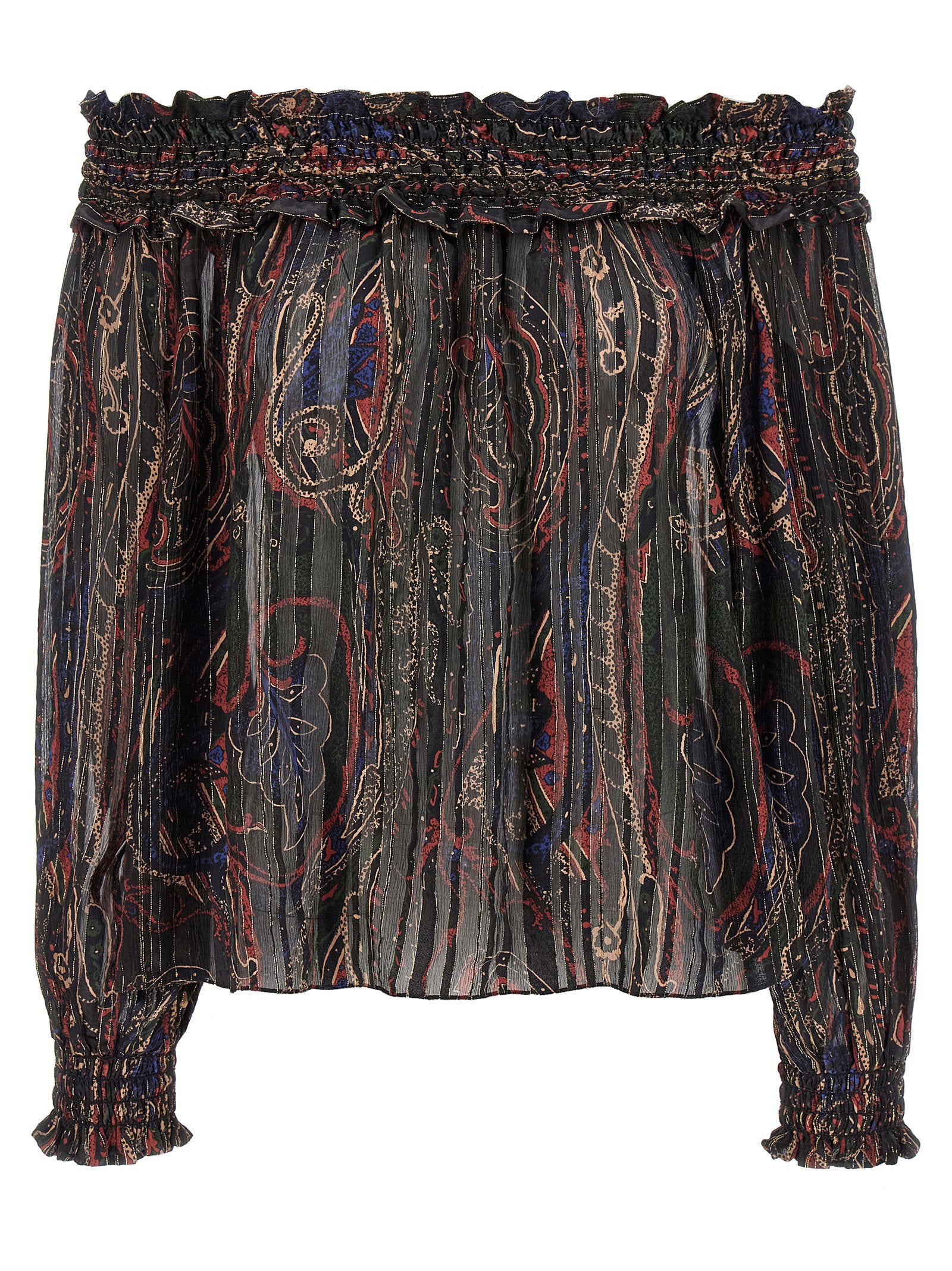 Saint Laurent Women's Smock Stitch Blouse