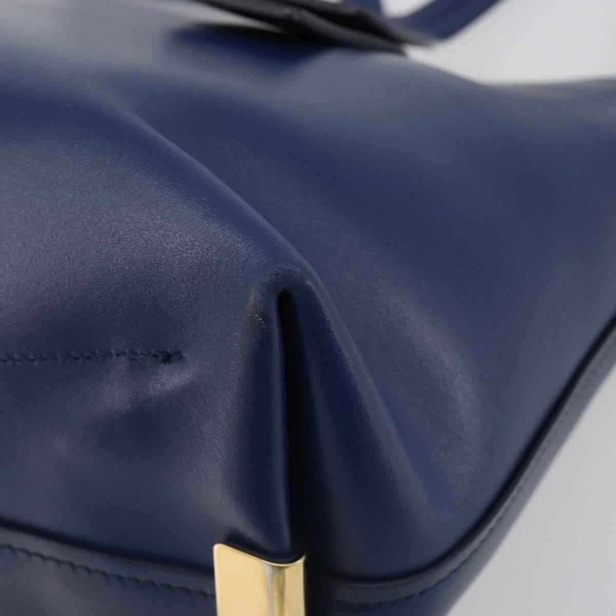 Chloe C Zipped Leather Blue Leather Tote Bag Bag (Pre-Owned)