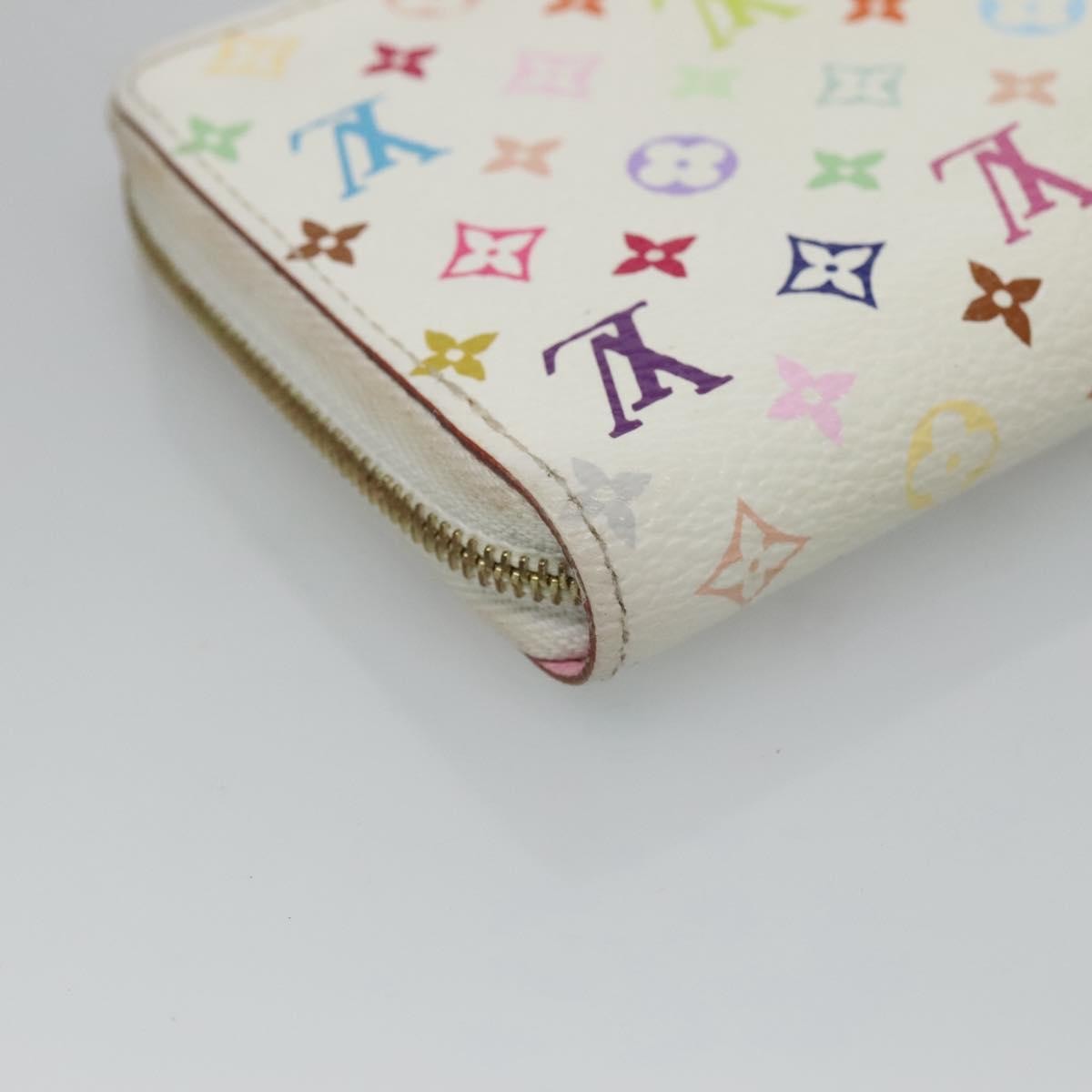 Louis Vuitton Porte-Monnaie Zippy Monogram Multicolor White Canvas Wallets Accessory (Pre-Owned)