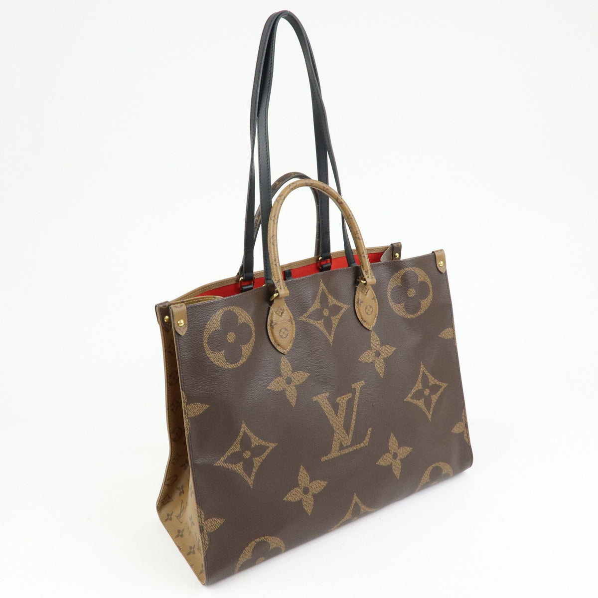 Louis Vuitton Onthego Reverse Monogram Giant Brown Canvas Tote Bag Bag (Pre-Owned)
