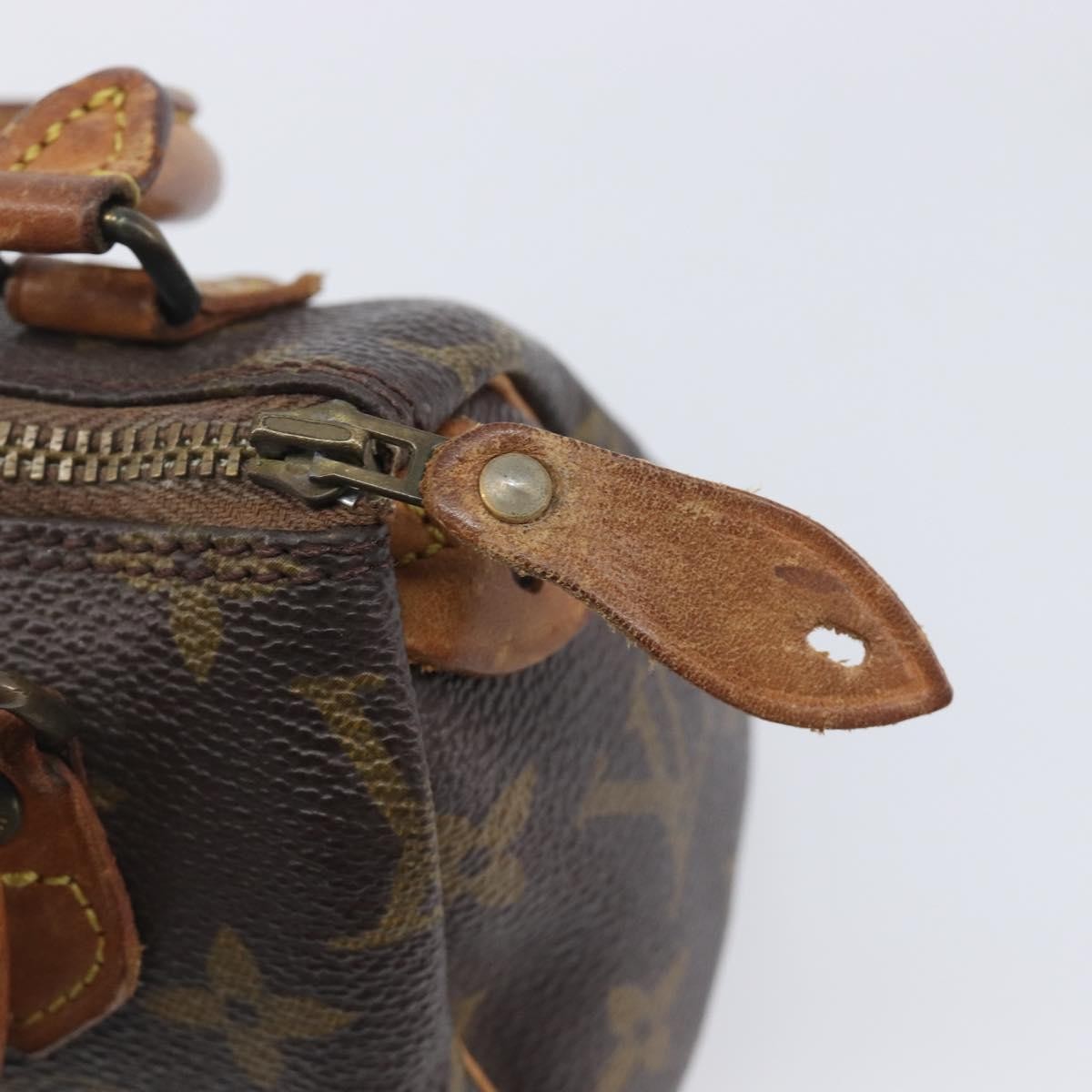 Louis Vuitton Speedy Mini Hl Monogram Canvas Brown Canvas Handbag (Pre-Owned)