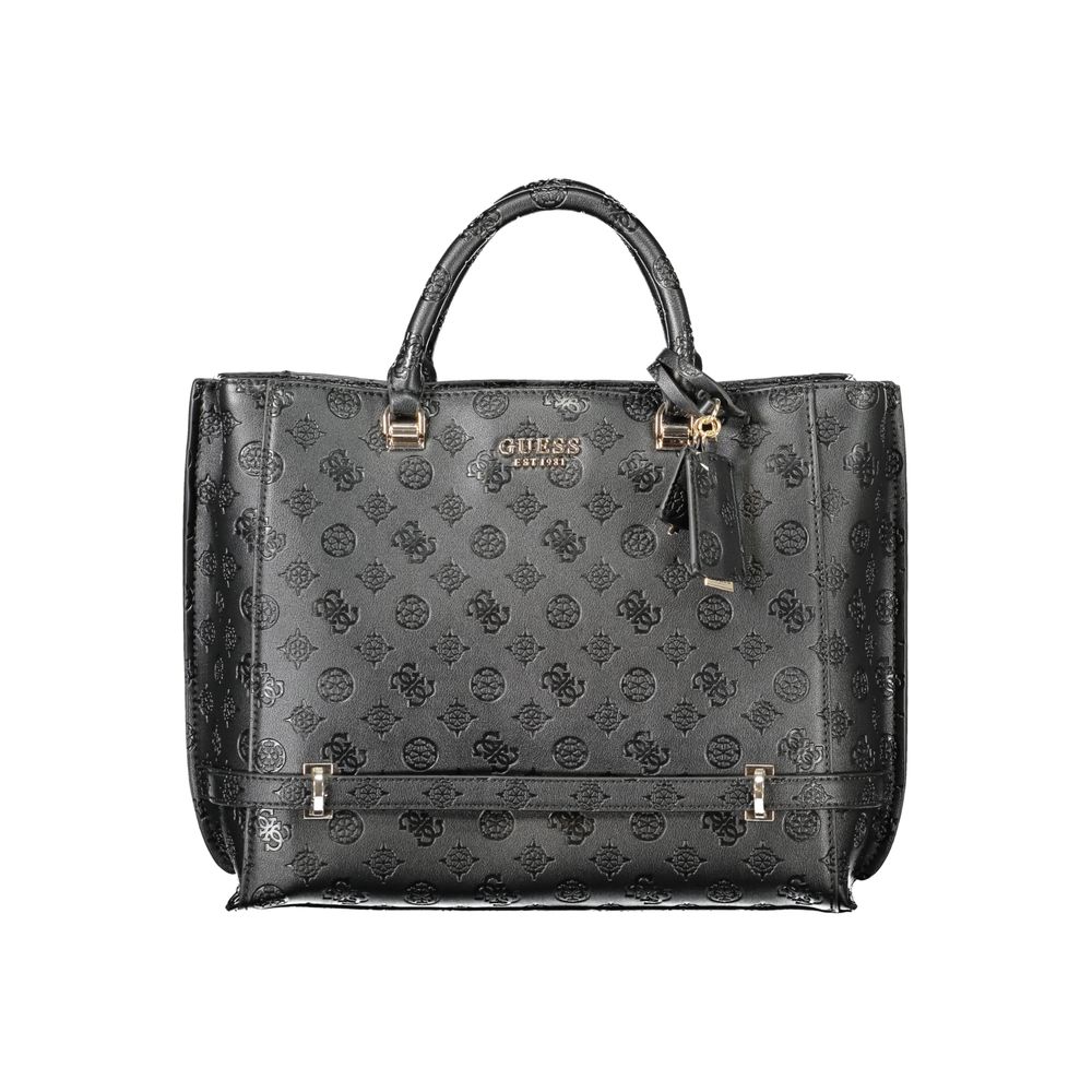 Guess Jeans Black Polyethylene Women Women's Handbag