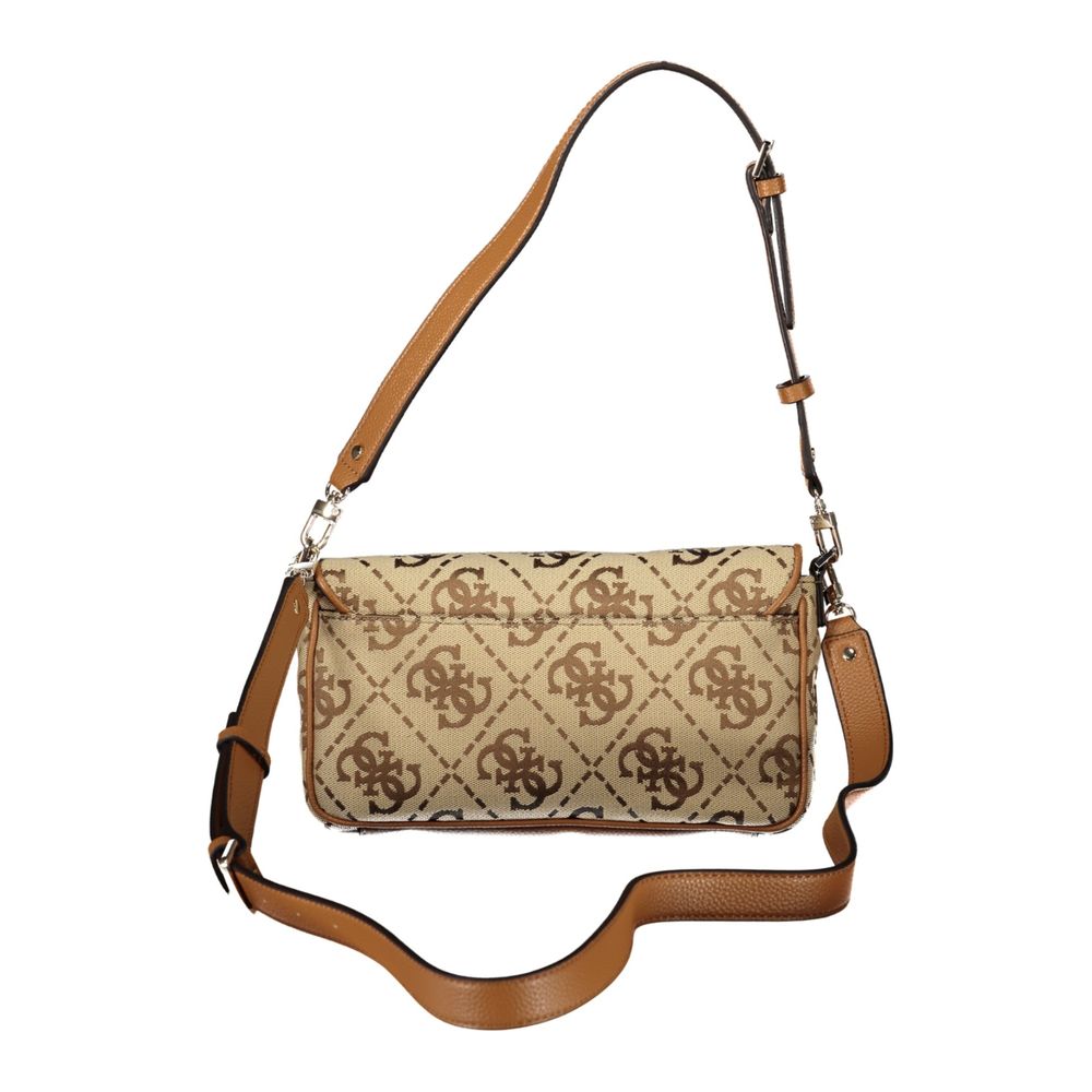 Guess Jeans Beige Polyester Women Women's Handbag
