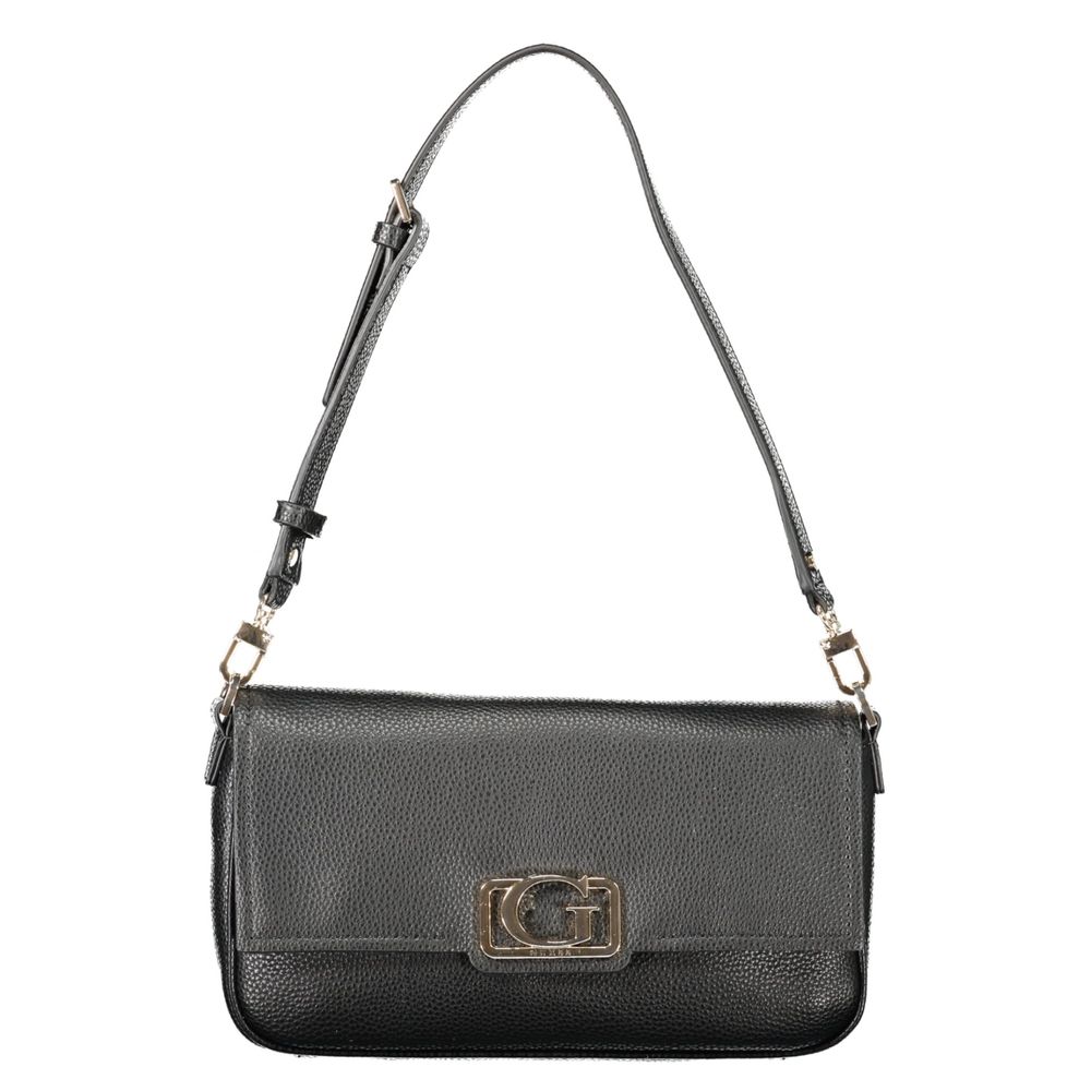 Guess Jeans Nero Poliuretano Women Women's Handbag