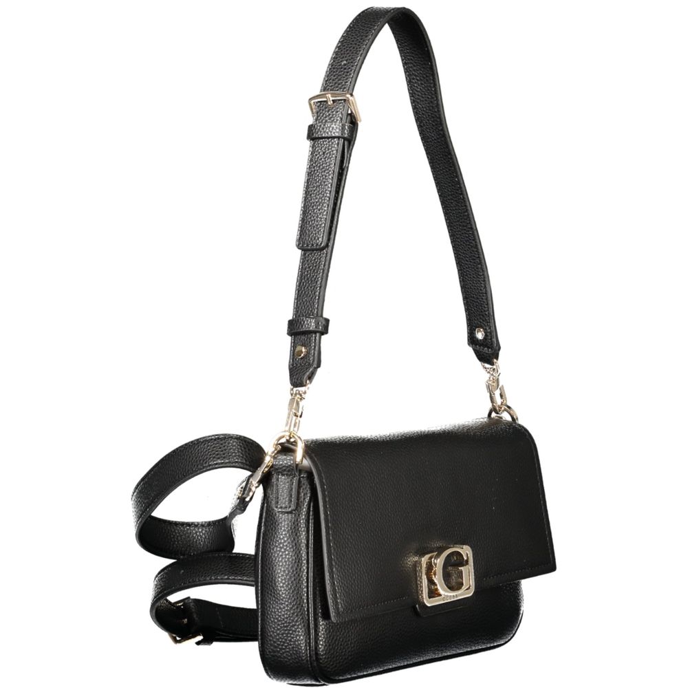 Guess Jeans Nero Poliuretano Women Women's Handbag