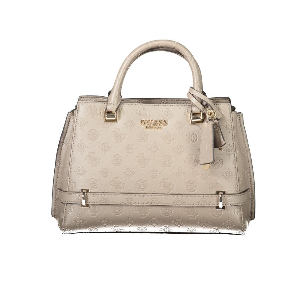 Guess Jeans Beige Polyethylene Women Women's Handbag