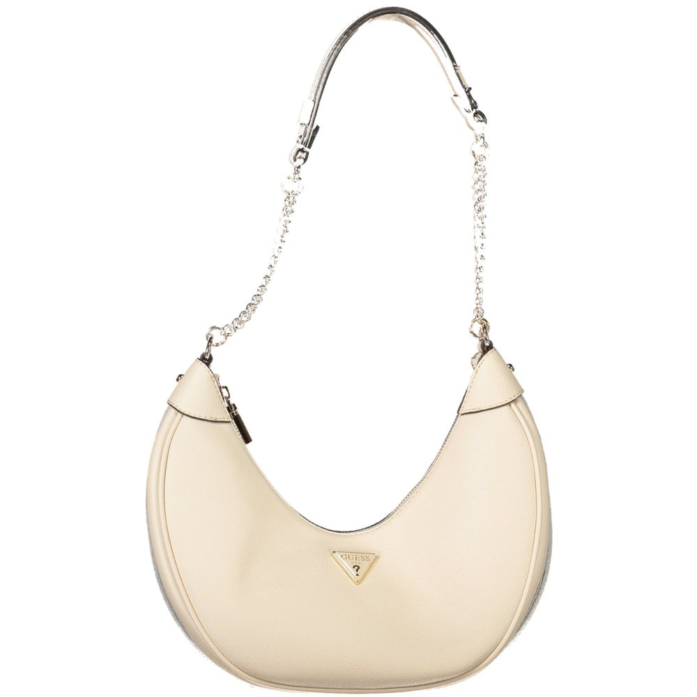 Guess Jeans Beige Polyethylene Women Women's Handbag