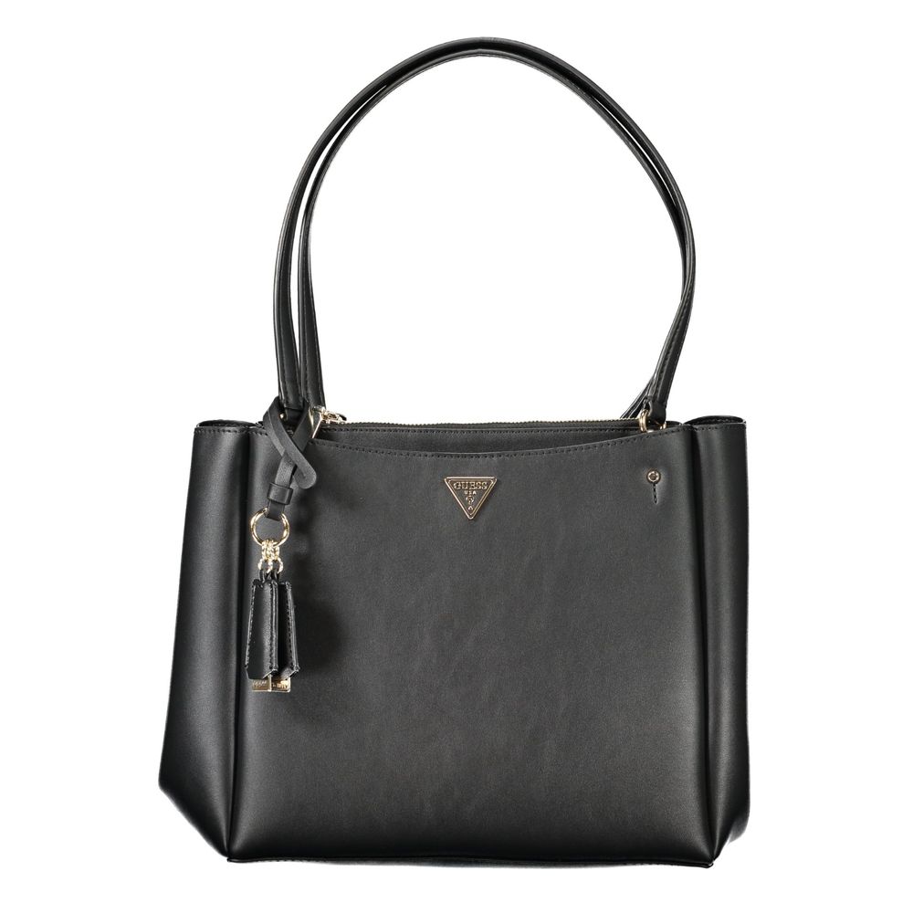 Guess Jeans Nero Poliuretano Women Women's Handbag