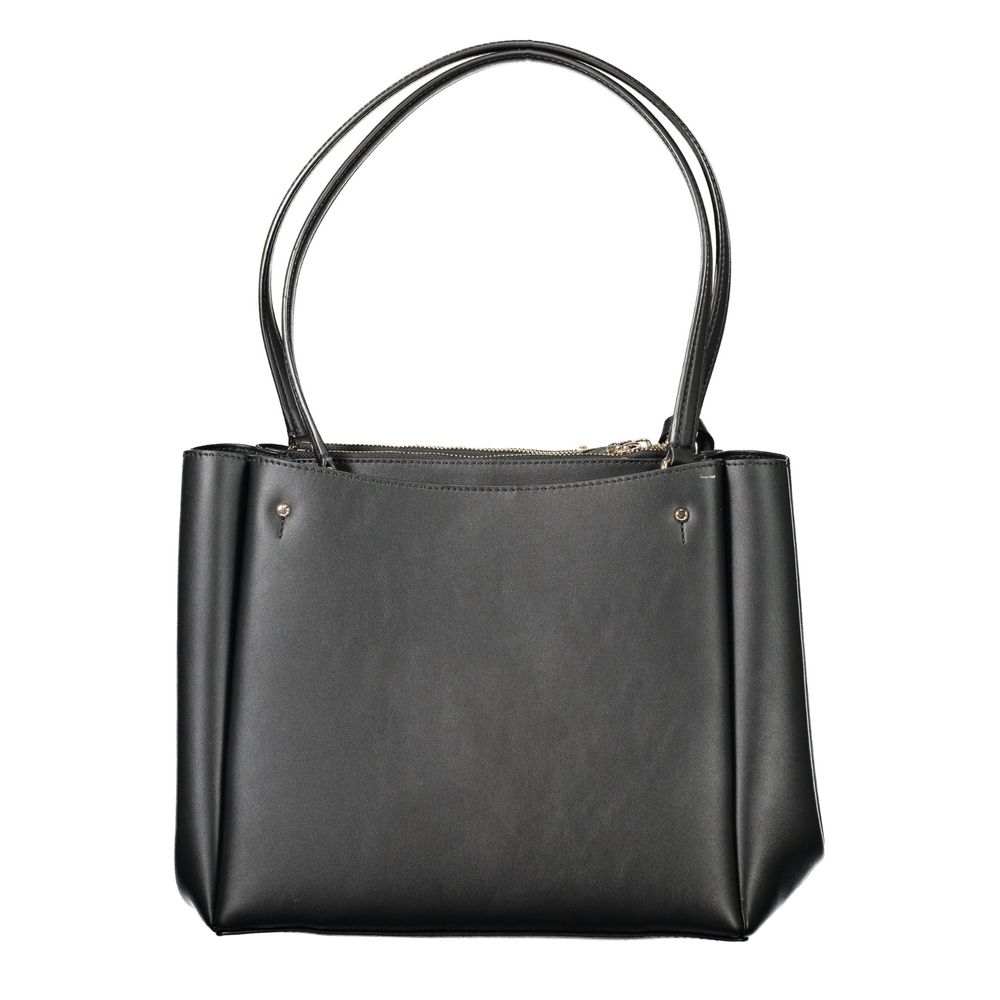 Guess Jeans Nero Poliuretano Women Women's Handbag