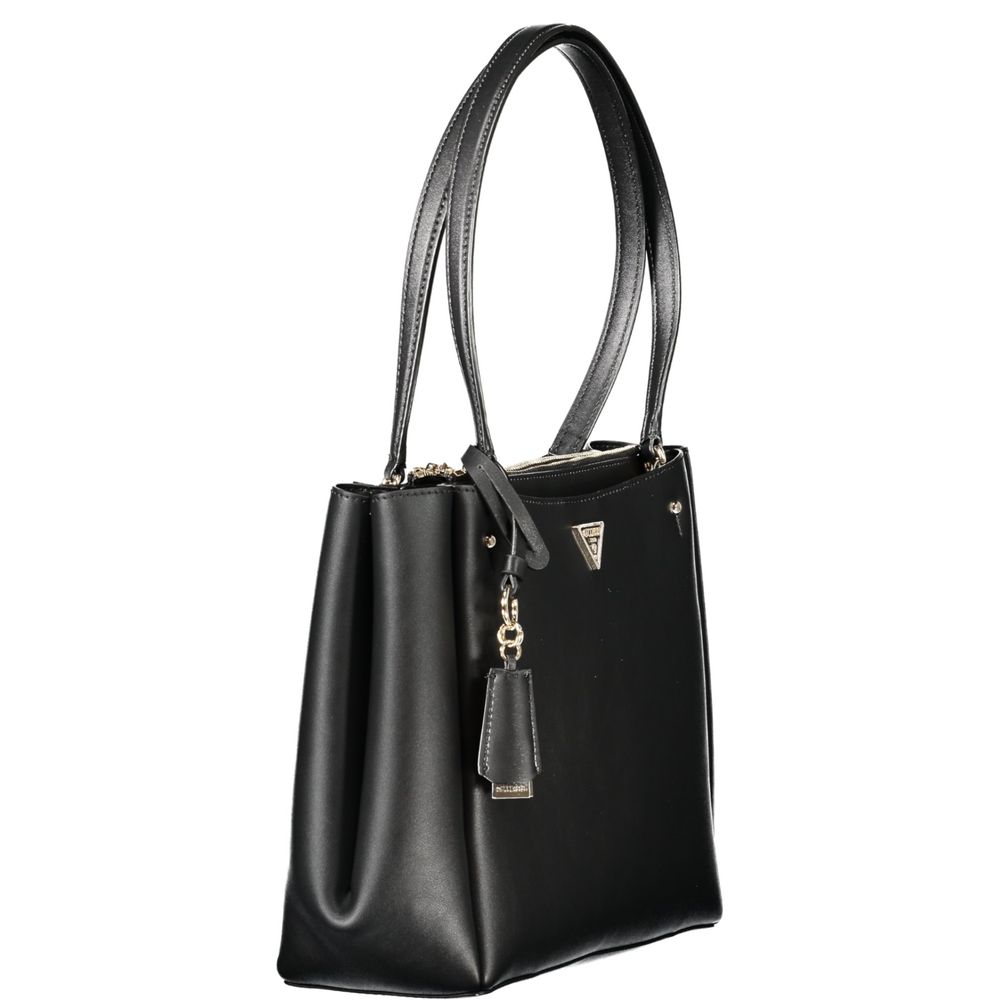 Guess Jeans Nero Poliuretano Women Women's Handbag
