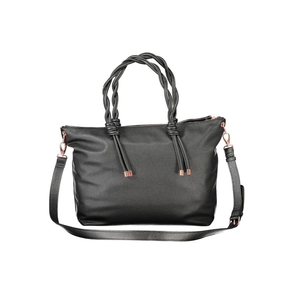 Mario Valentino \"Black Polyurethane Women's Women's Bag\"