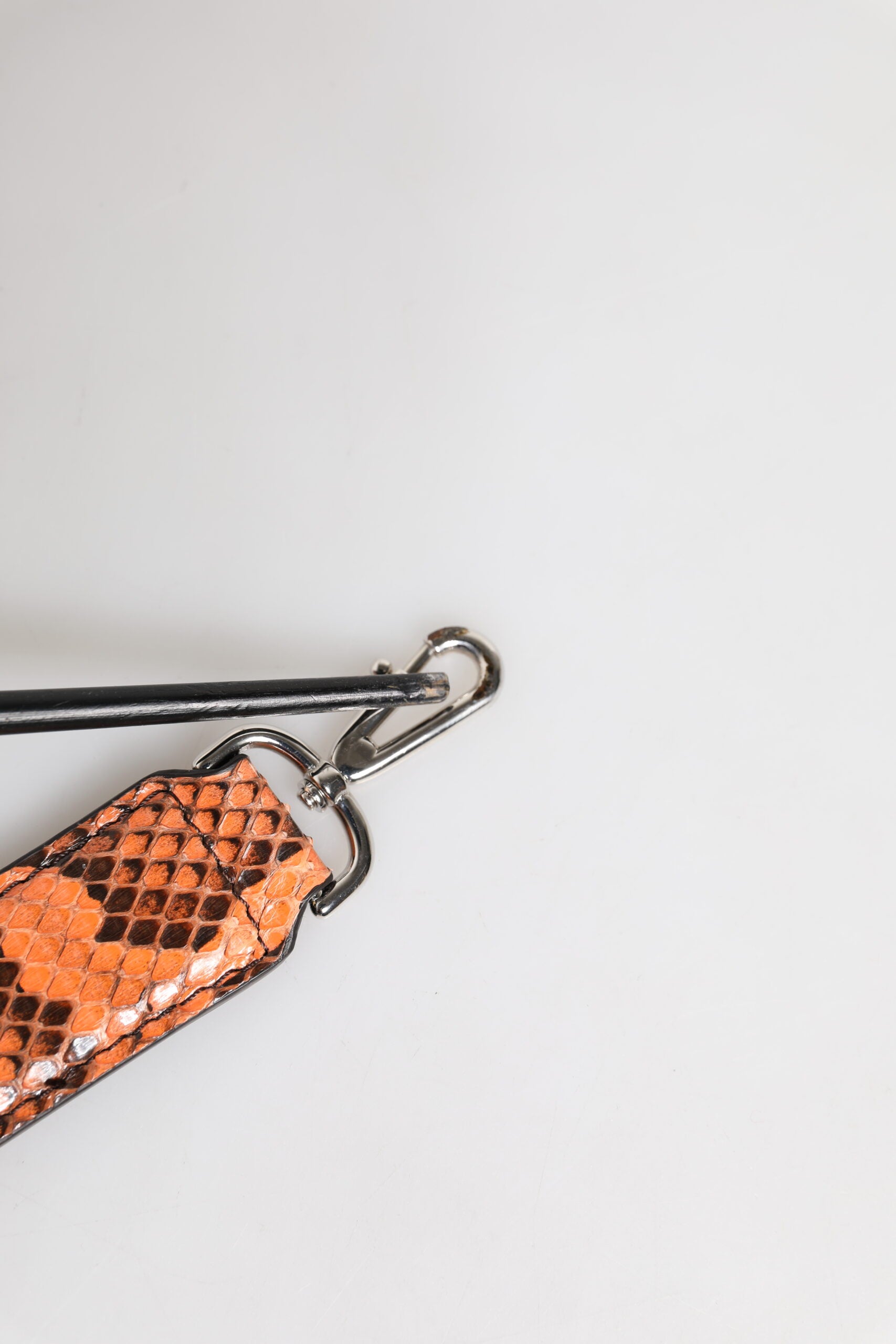 Dolce & Gabbana Orange Exotic Leather Bag Shoulder Women's Strap (Pre-Owned)