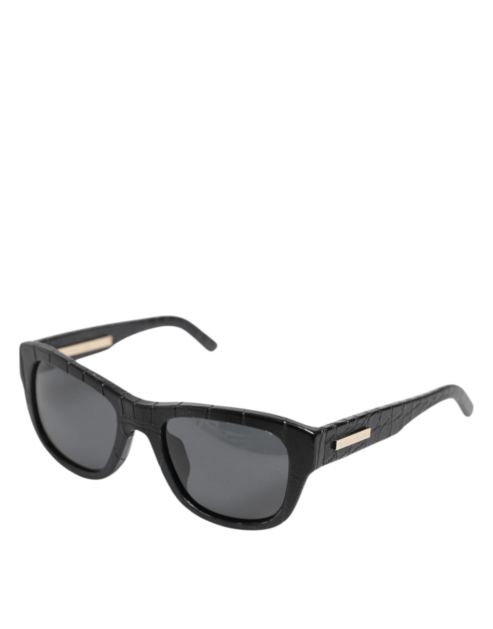 Dolce & Gabbana Black Leather Frame DG4177 Tinted Lens Women's Sunglasses