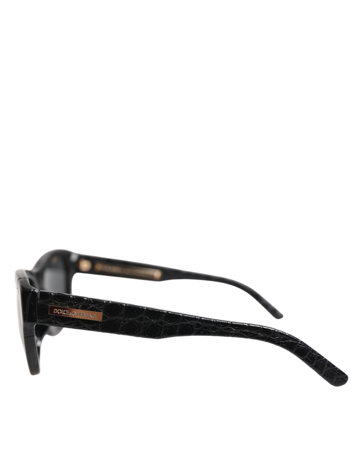 Dolce & Gabbana Black Leather Frame DG4177 Tinted Lens Women's Sunglasses