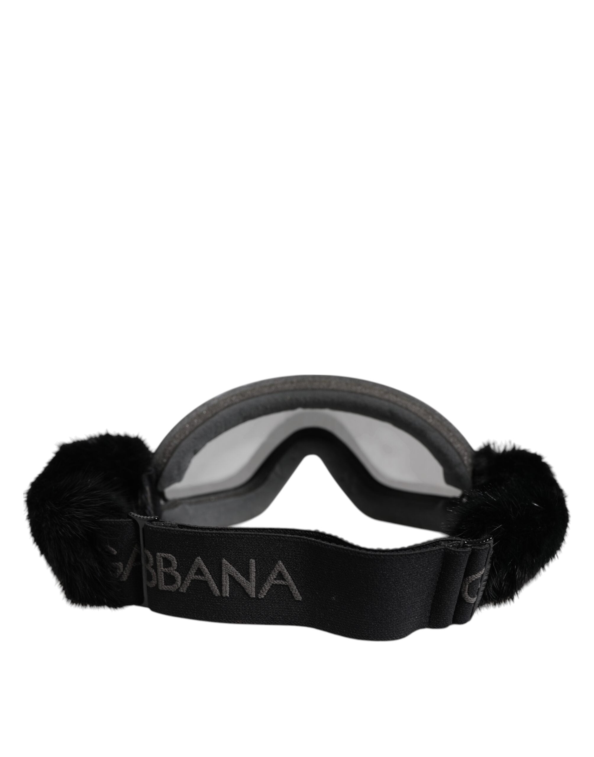 Dolce & Gabbana Black Bi0759 Lace Mirrored Ski Goggles Mask Women's Sunglasses
