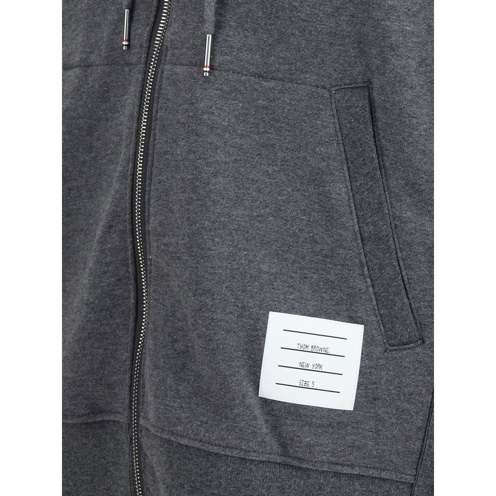 Thom Browne Gray Cotton Men's Sweatshirt