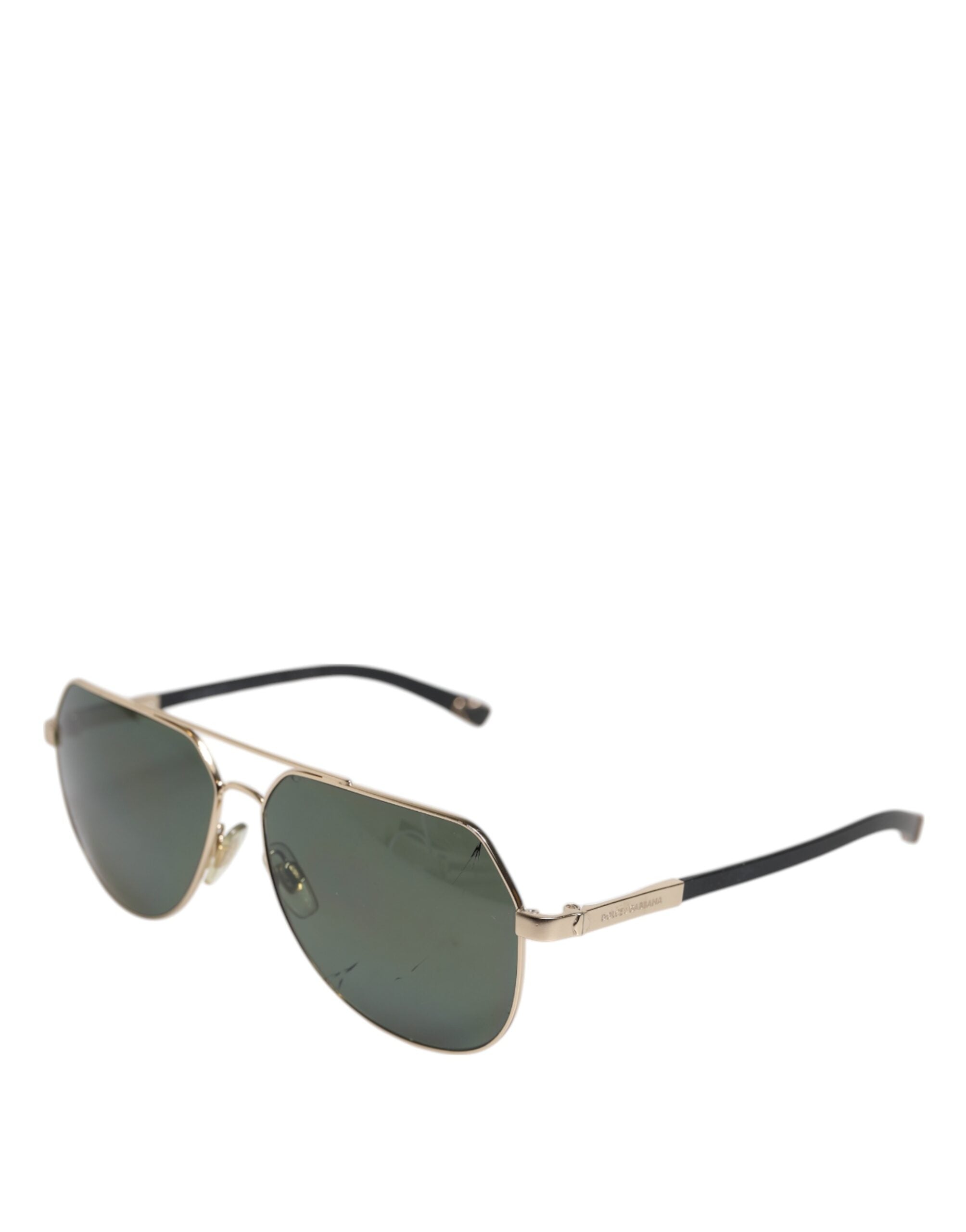Dolce & Gabbana Black 18K Gold Plated Polarized Steel DG2133K Women's Sunglasses (Pre-Owned)