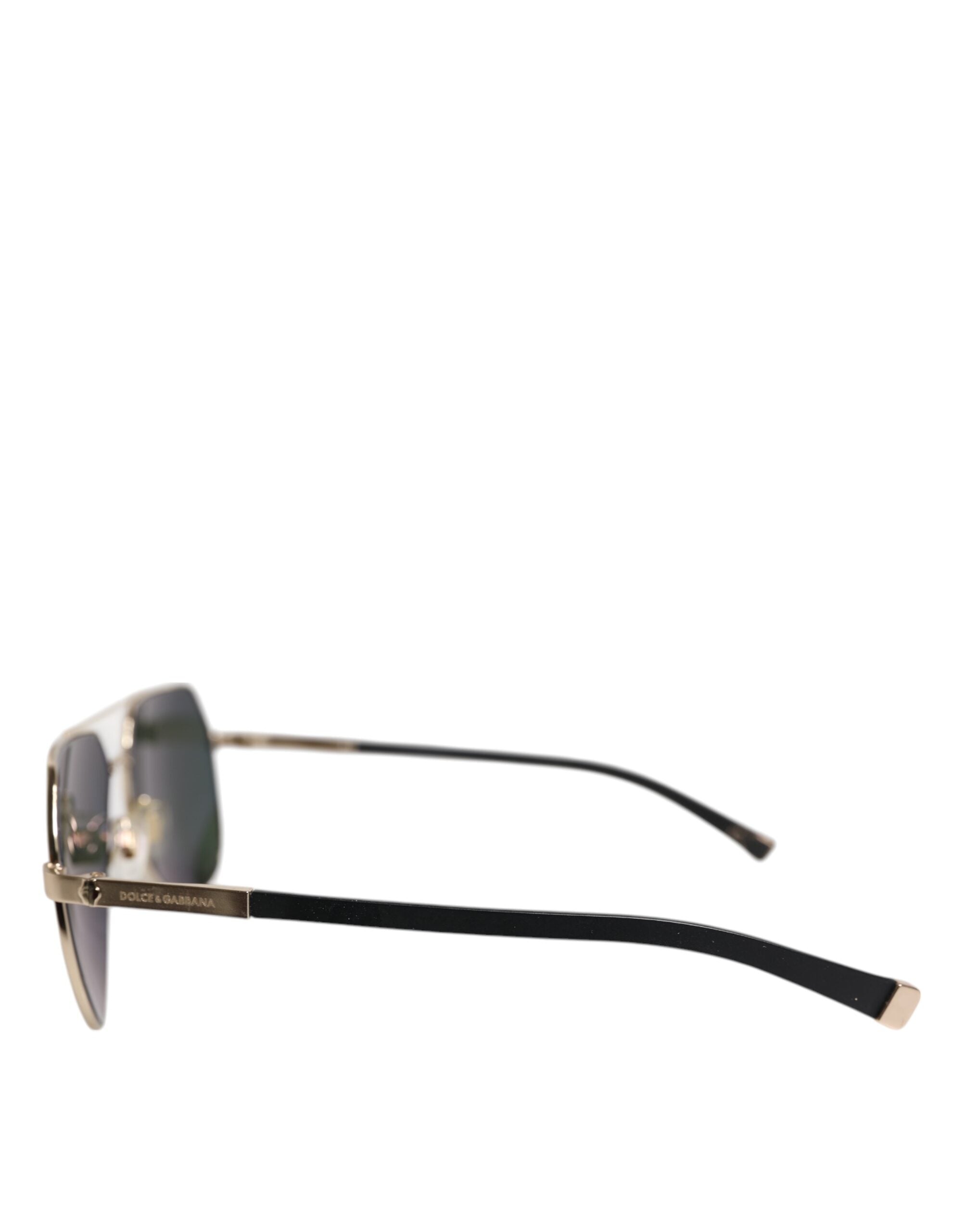 Dolce & Gabbana Black 18K Gold Plated Polarized Steel DG2133K Women's Sunglasses (Pre-Owned)