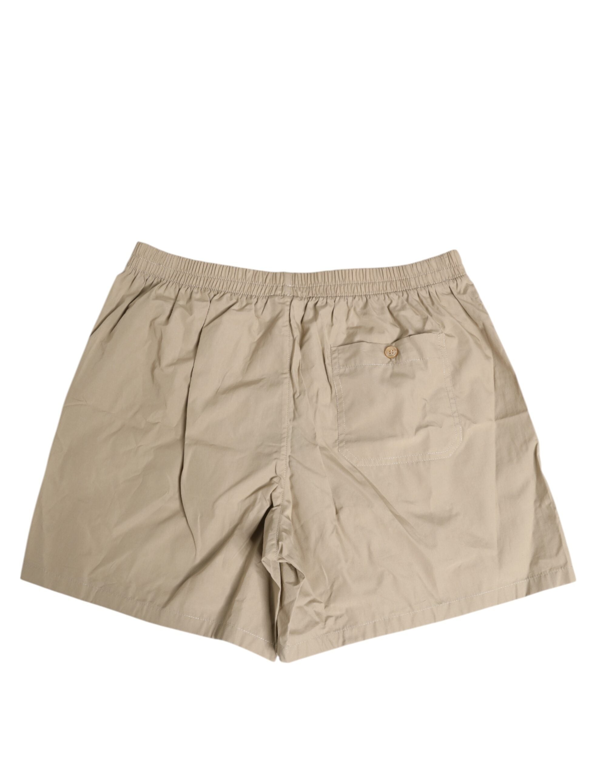 Dolce & Gabbana Beige Cotton Regular Boxer Shorts Men's Underwear
