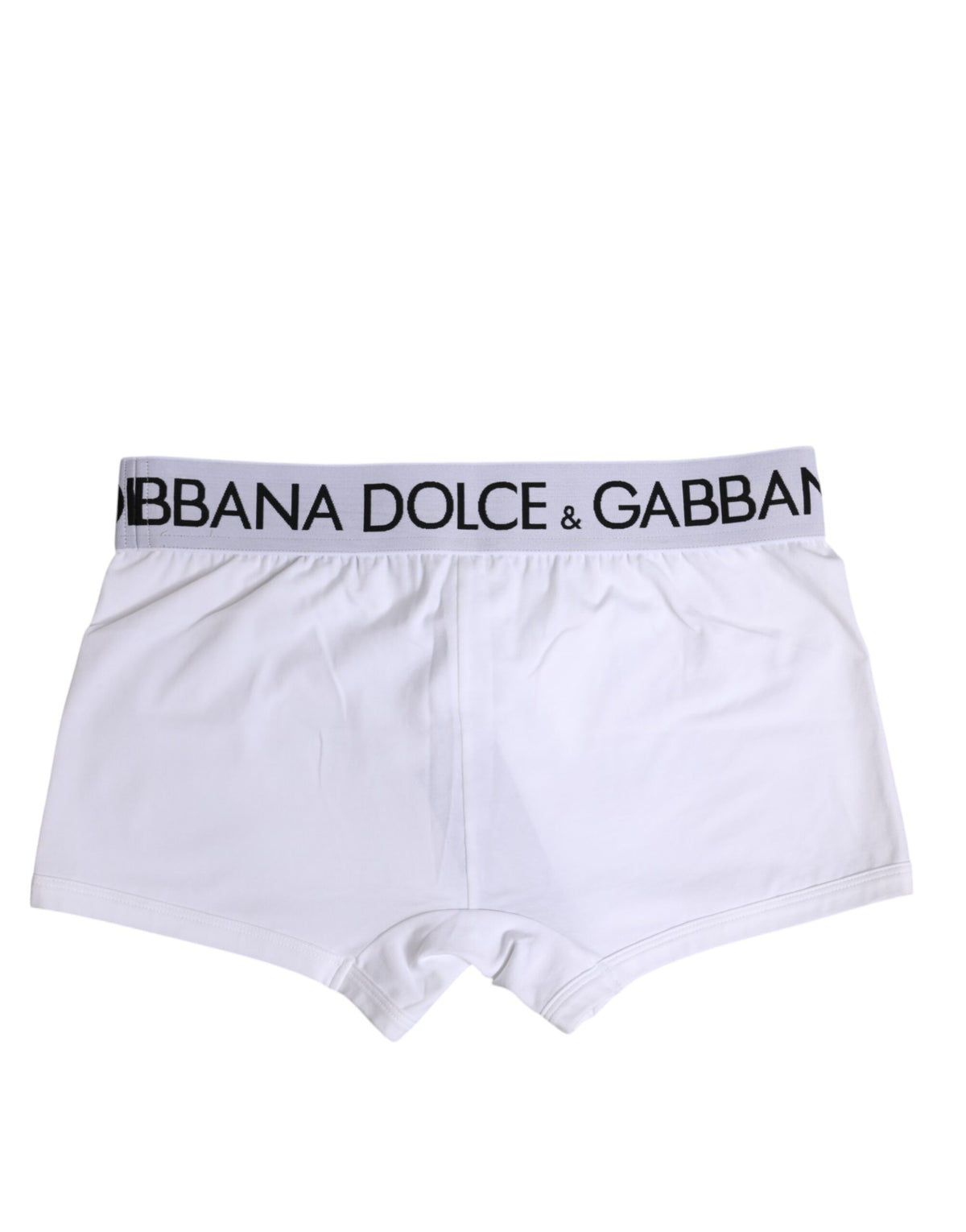 Dolce & Gabbana White Cotton Stretch Regular Boxer Men's Underwear