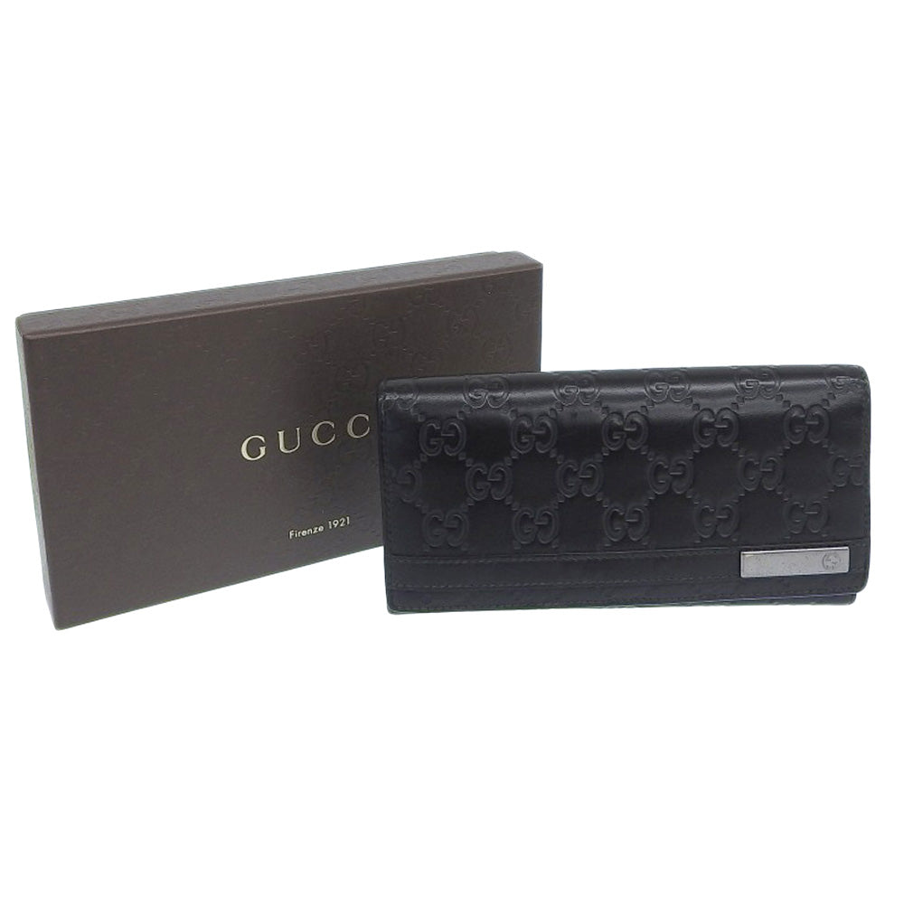 Gucci -- Black Leather Wallet (Pre-Owned)