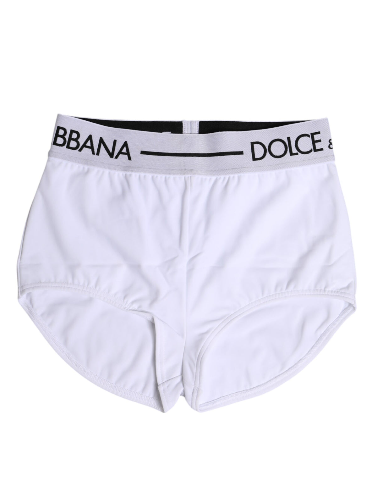 Dolce & Gabbana White Nylon Logo Waistband Boxer Brief Men's Underwear (Pre-Owned)