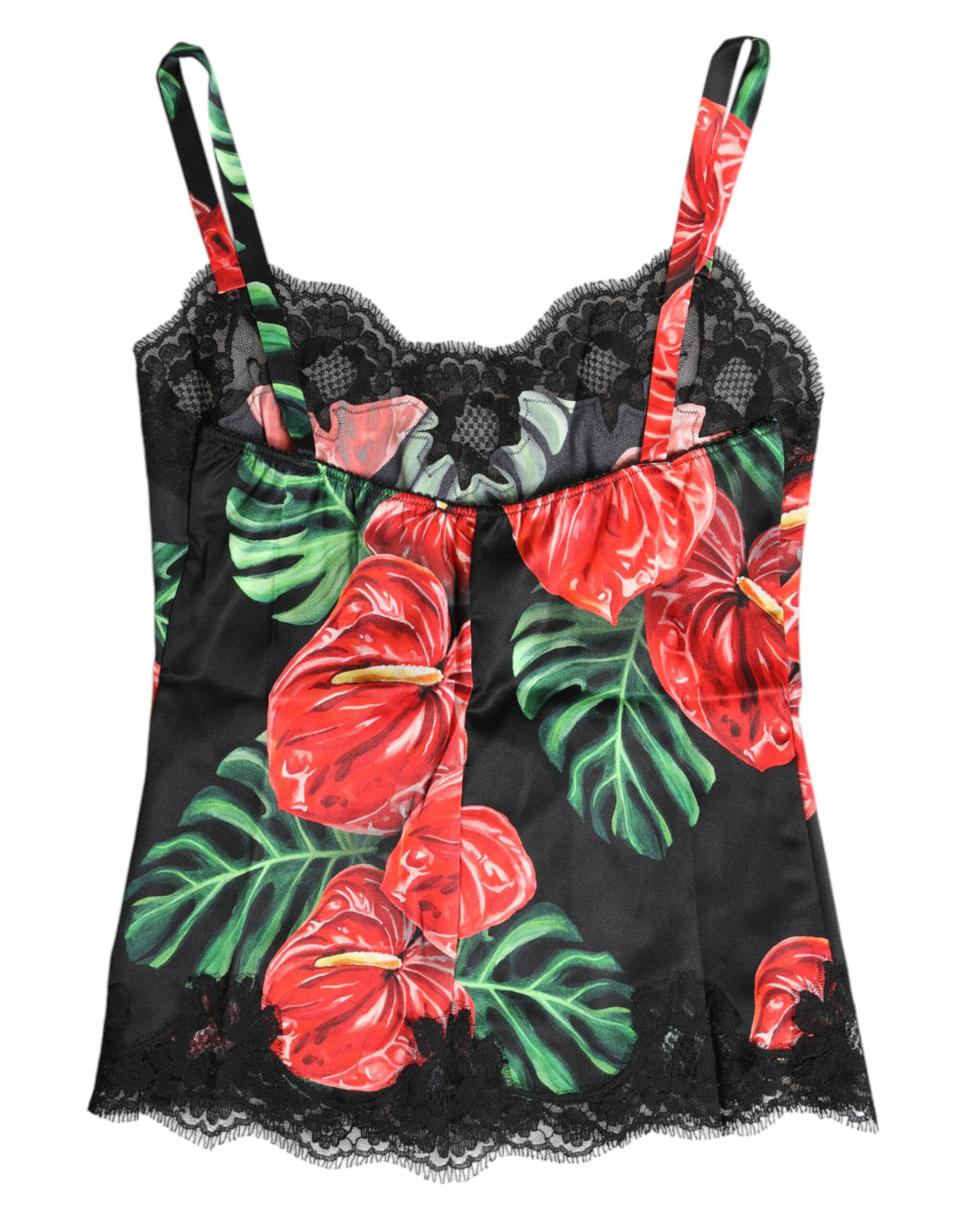 Dolce & Gabbana Multicolor Floral Silk Tank Lingerie Women's Underwear