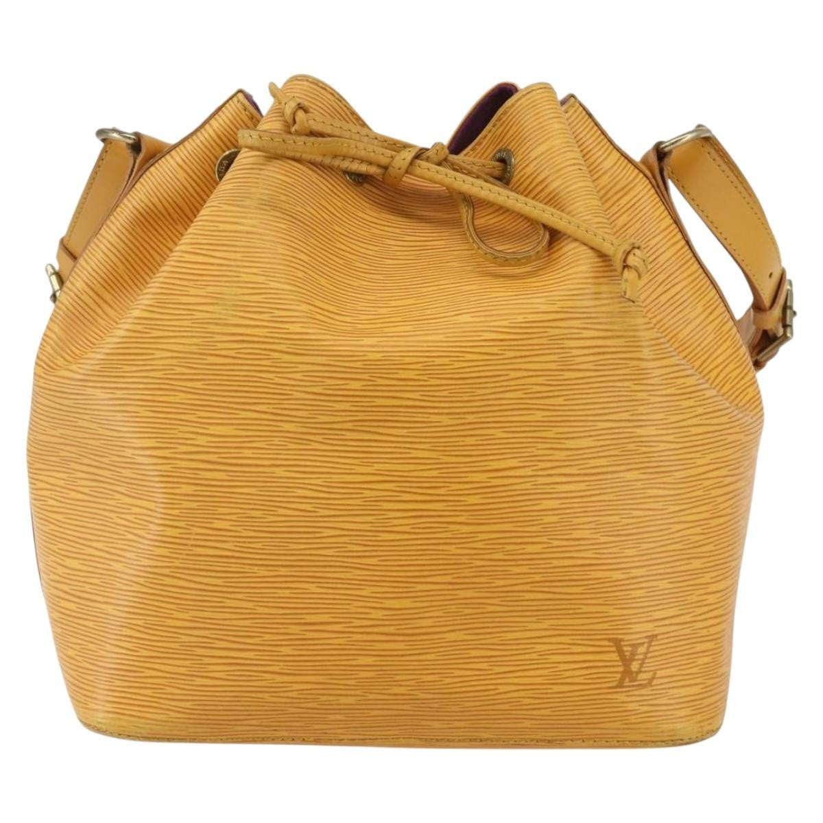 Louis Vuitton Petit Noe Epi Leather Yellow Leather Shoulder Bag Bag (Pre-Owned)