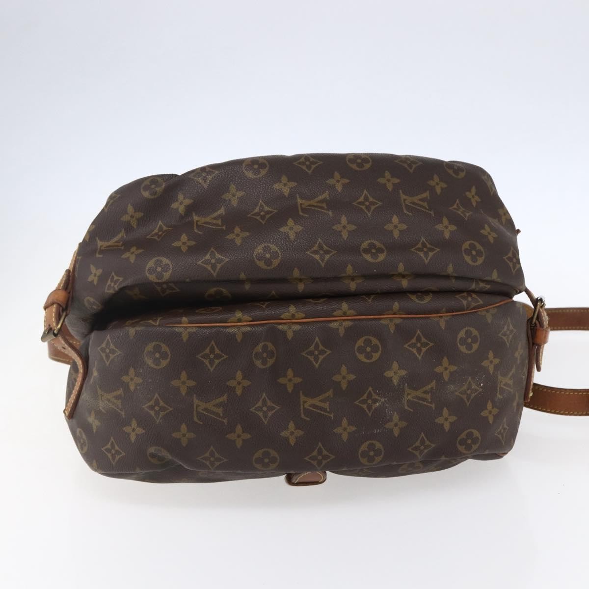 Louis Vuitton Saumur Monogram Canvas Brown Canvas Shoulder Bag Bag (Pre-Owned)