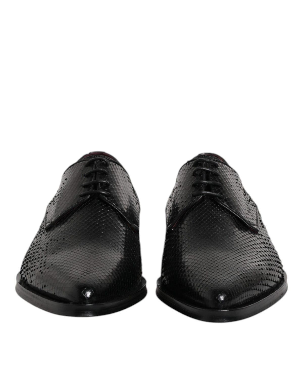 Dolce & Gabbana Black Leather Lace Up Dress Men Derby Men's Shoes