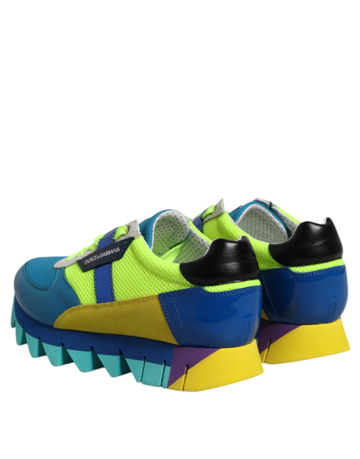 Dolce & Gabbana Multicolor Leather Low Top Men Sneakers Men's Shoes