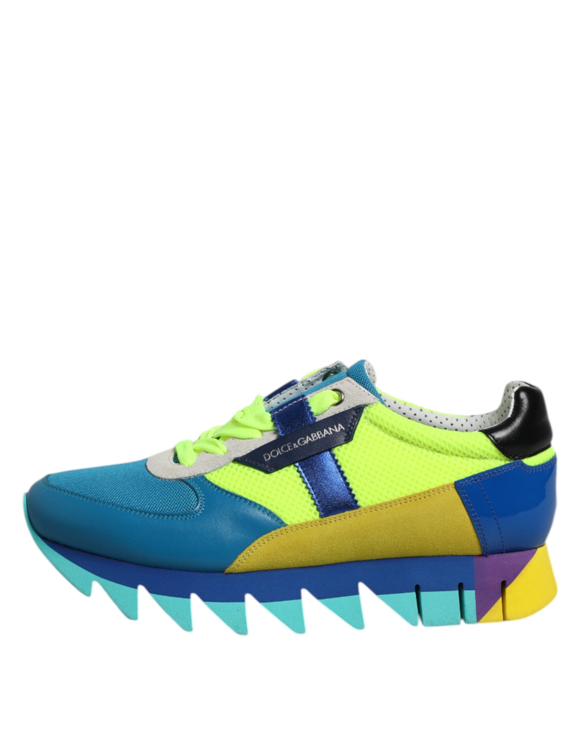Dolce & Gabbana Multicolor Leather Low Top Men Sneakers Men's Shoes