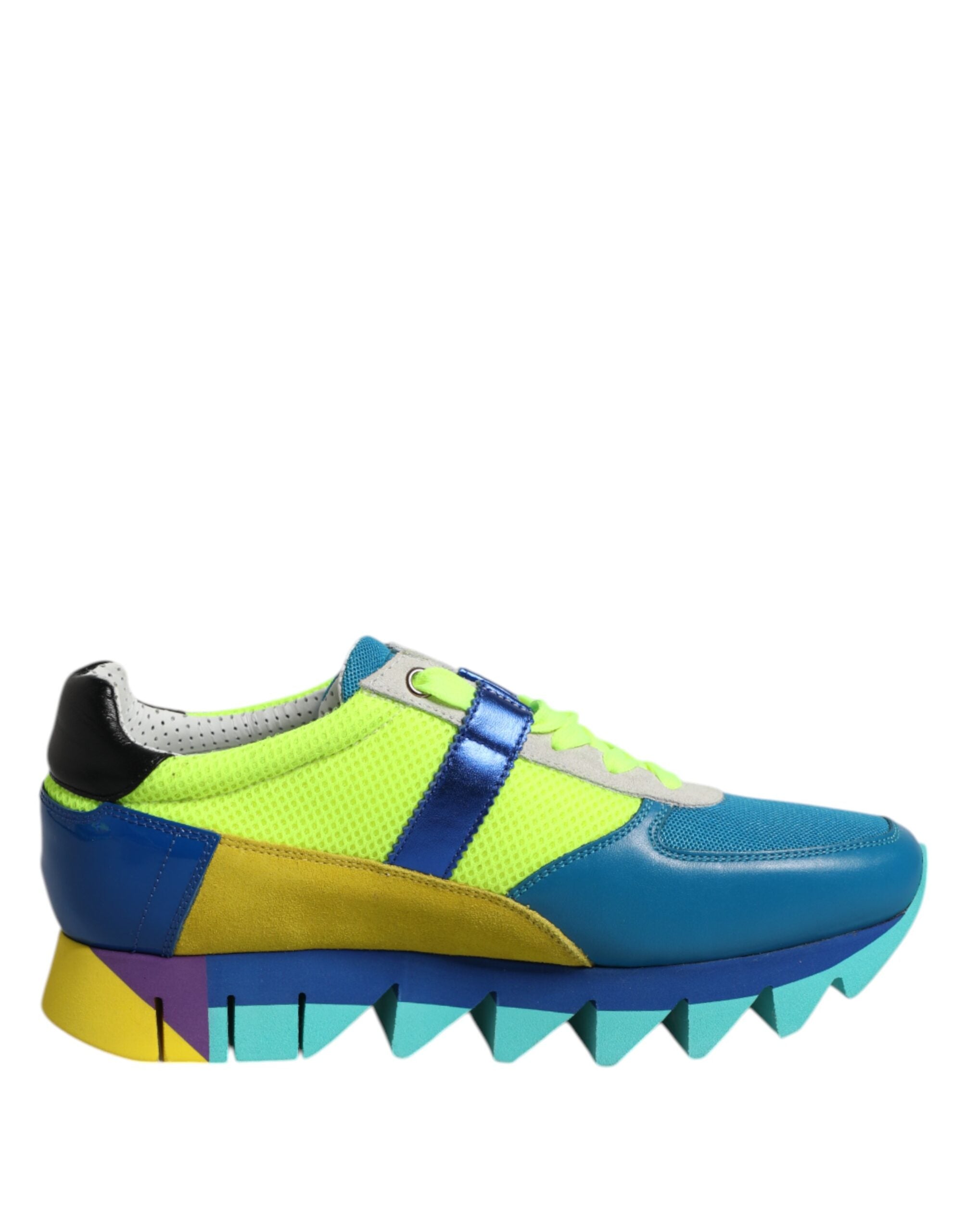 Dolce & Gabbana Multicolor Leather Low Top Men Sneakers Men's Shoes