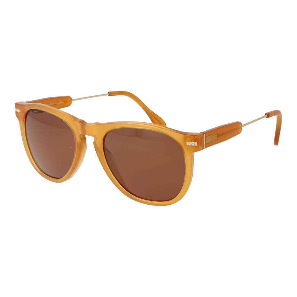 Serengeti Orange Plastic Men's Sunglasses
