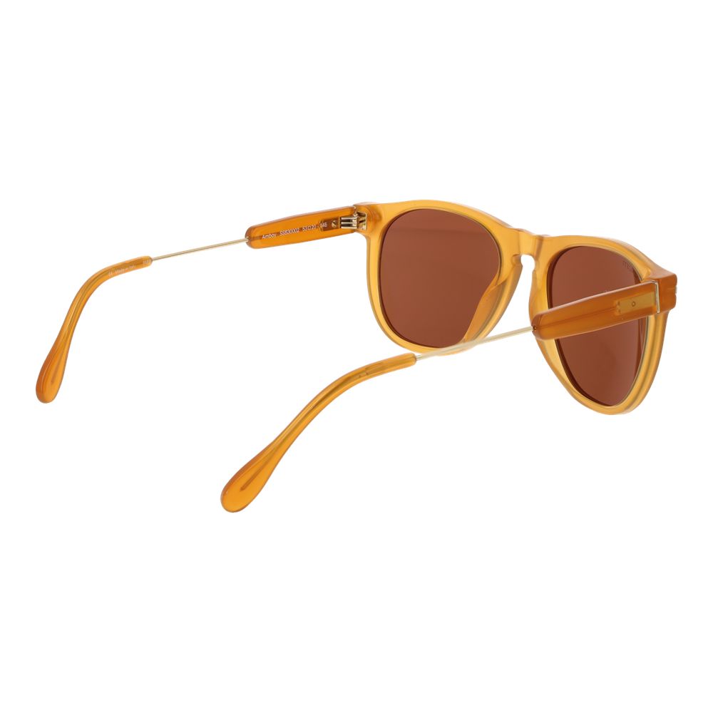 Serengeti Orange Plastic Men's Sunglasses