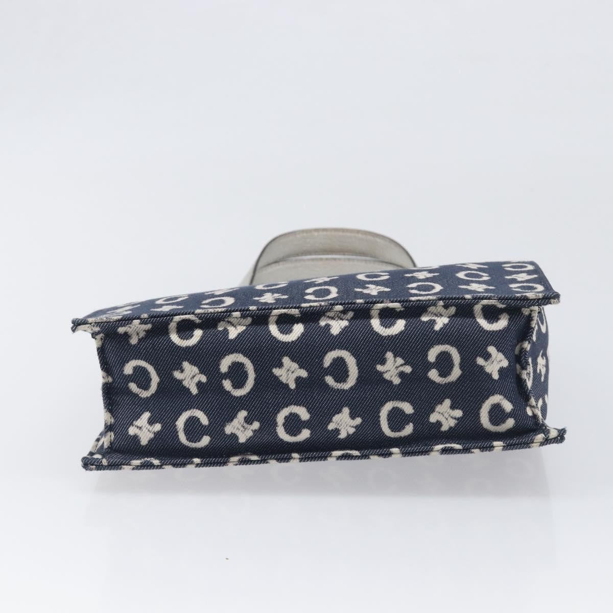 Celine C Macadam Canvas Navy Canvas Handbag (Pre-Owned)