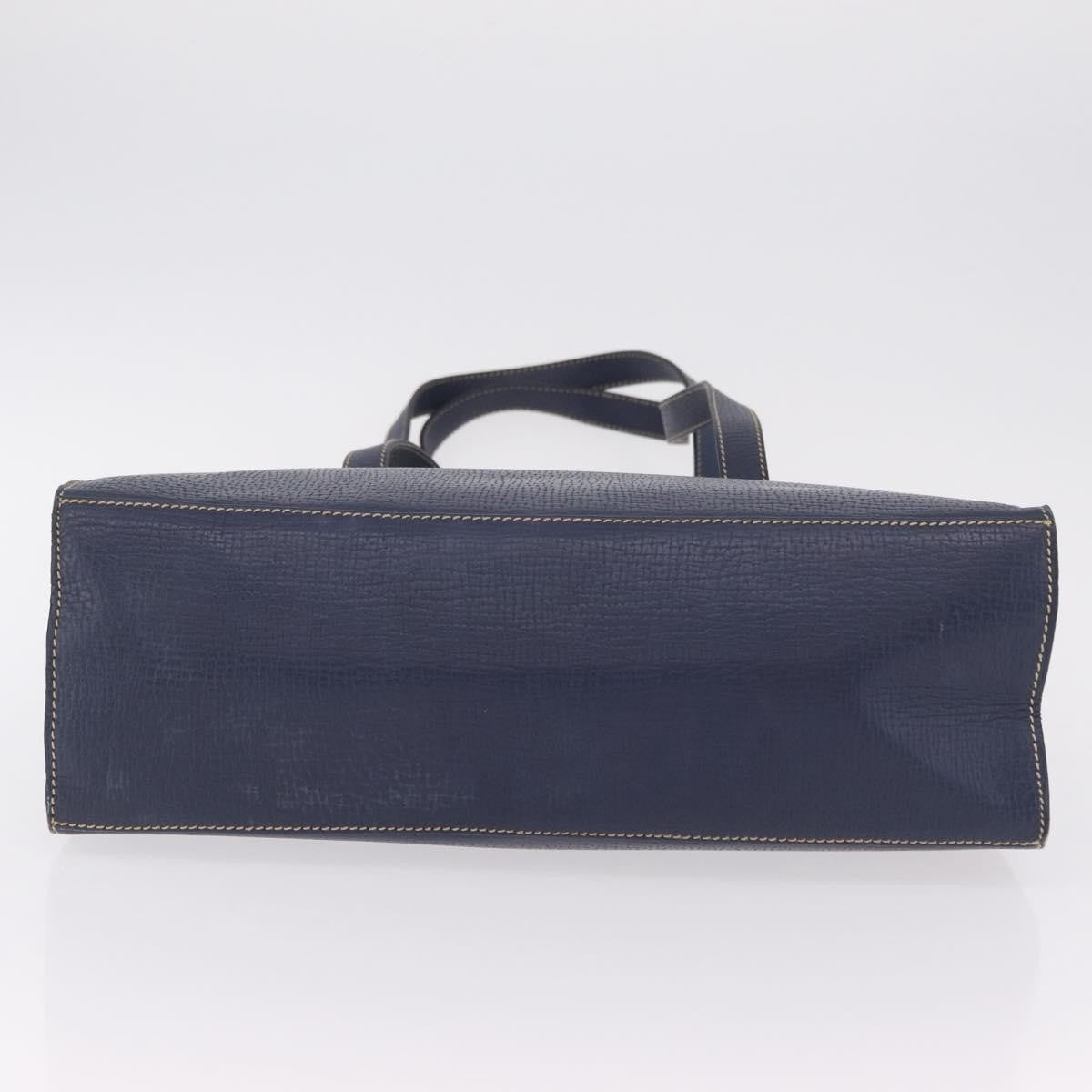 Loewe Tote Leather Navy Leather Tote Bag Bag (Pre-Owned)