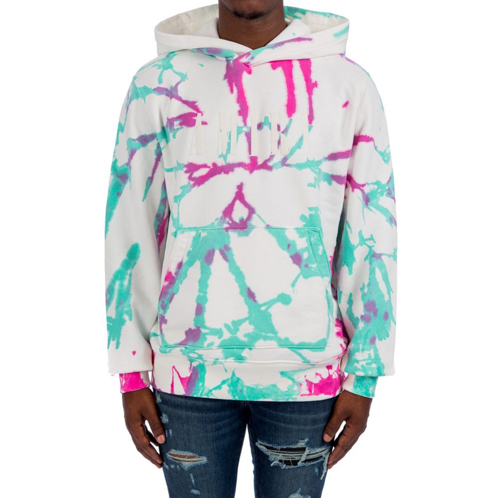 Amiri Logo Tie-Dye Hoodie Men's Sweatshirt
