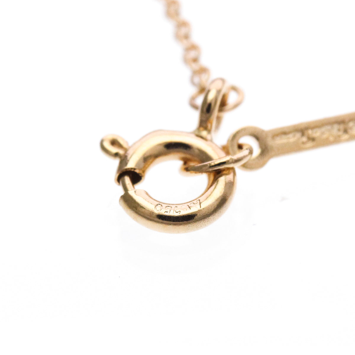 Tiffany & Co. Paloma Picasso Olive Leaf Pendant 18K Rose Gold With Diamond Gold Pink_Gold Necklace Jewelry (Pre-Owned)