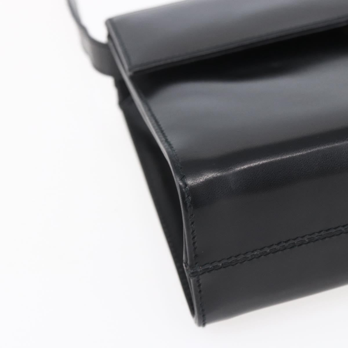 Salvatore Ferragamo Vala Leather Black Leather Shoulder Bag Bag (Pre-Owned)